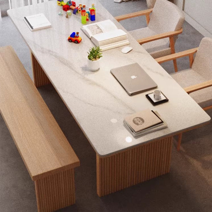 MAS-2759 Masdio Japandi Sintered Stone Dining Table