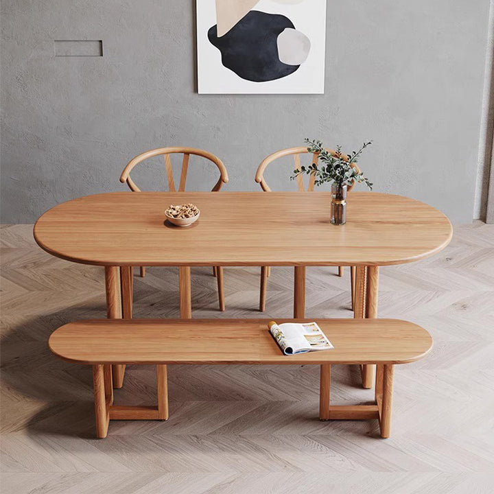 MAS-2775 Masdio Japandi Solid Wood Dining Table