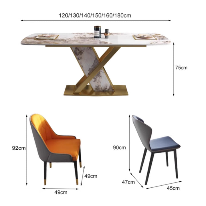 MAS-2778 Masdio Modern Sintered Stone Dining Table