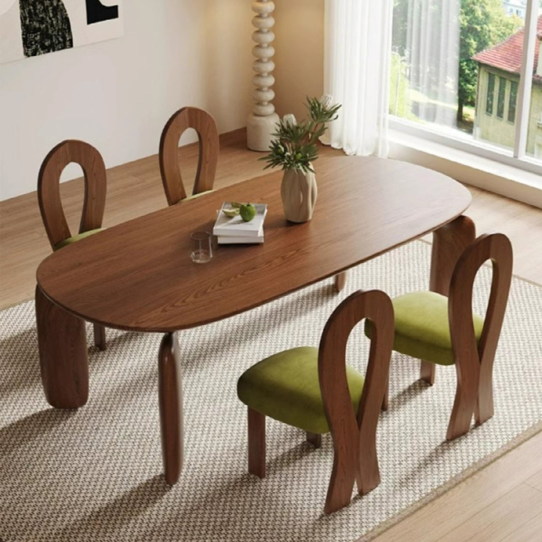 MAS-2781 Masdio Japandi Solid Wood Dining Table