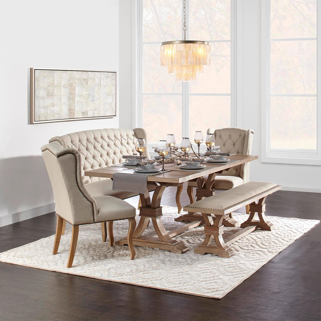 MAS-2784 Masdio Vintage Solid Wood Dining Table