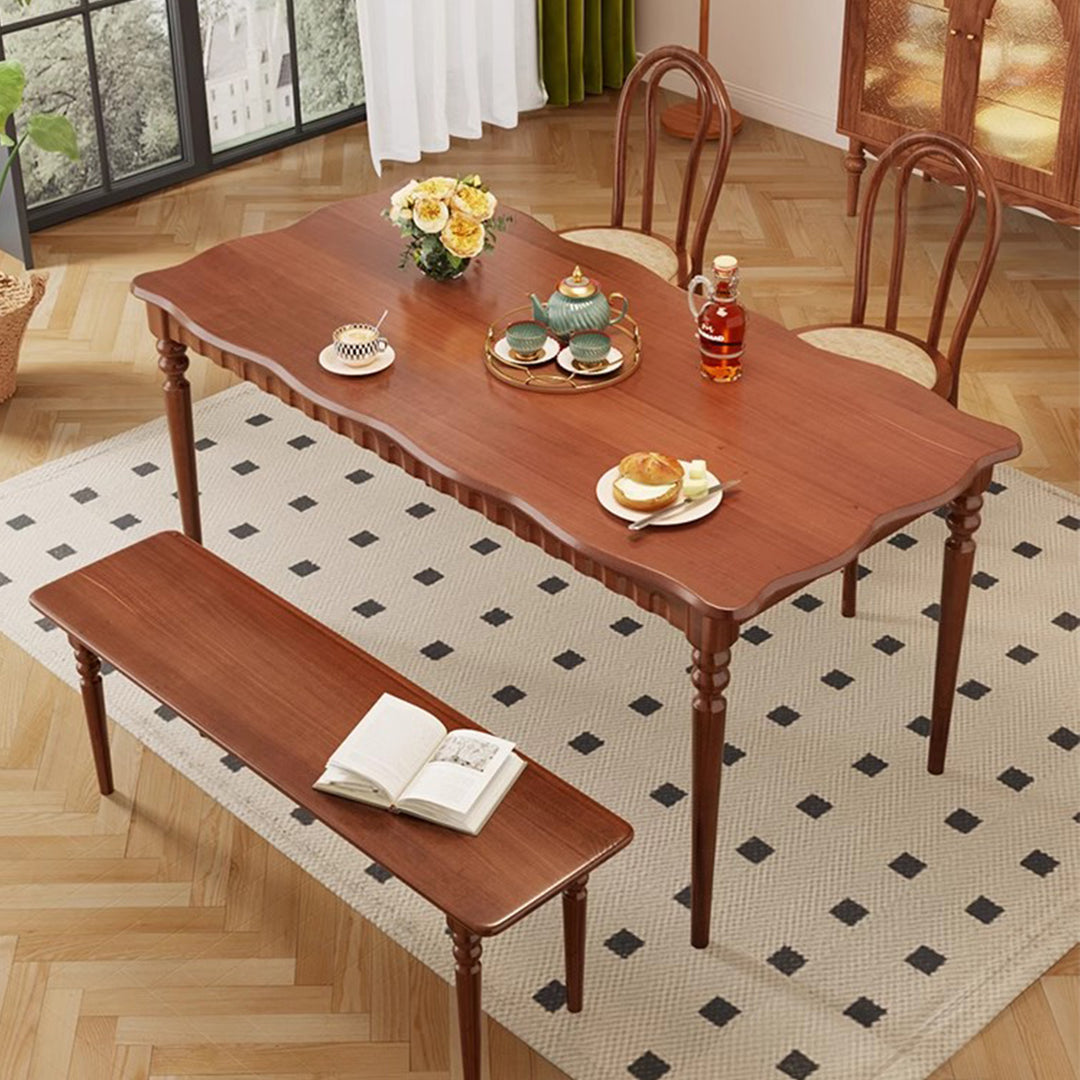 MAS-2785 Masdio  Japandi Solid Wood Dining Table