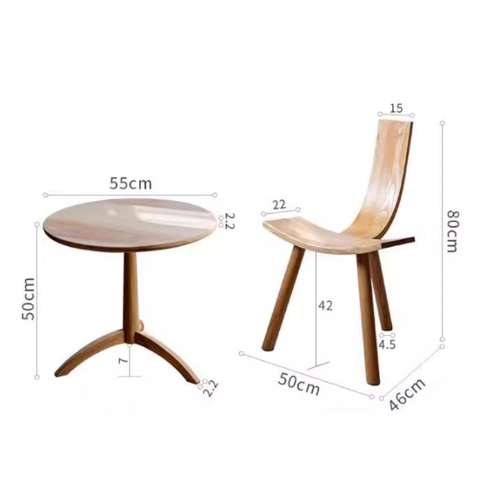 MAS-2915 Masdio Rustic Solid Wood Dining Chair