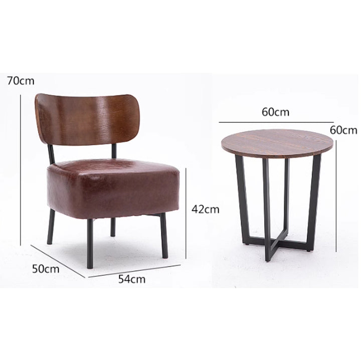 MAS-2933 Masdio Vintage Walnut Dining Chair