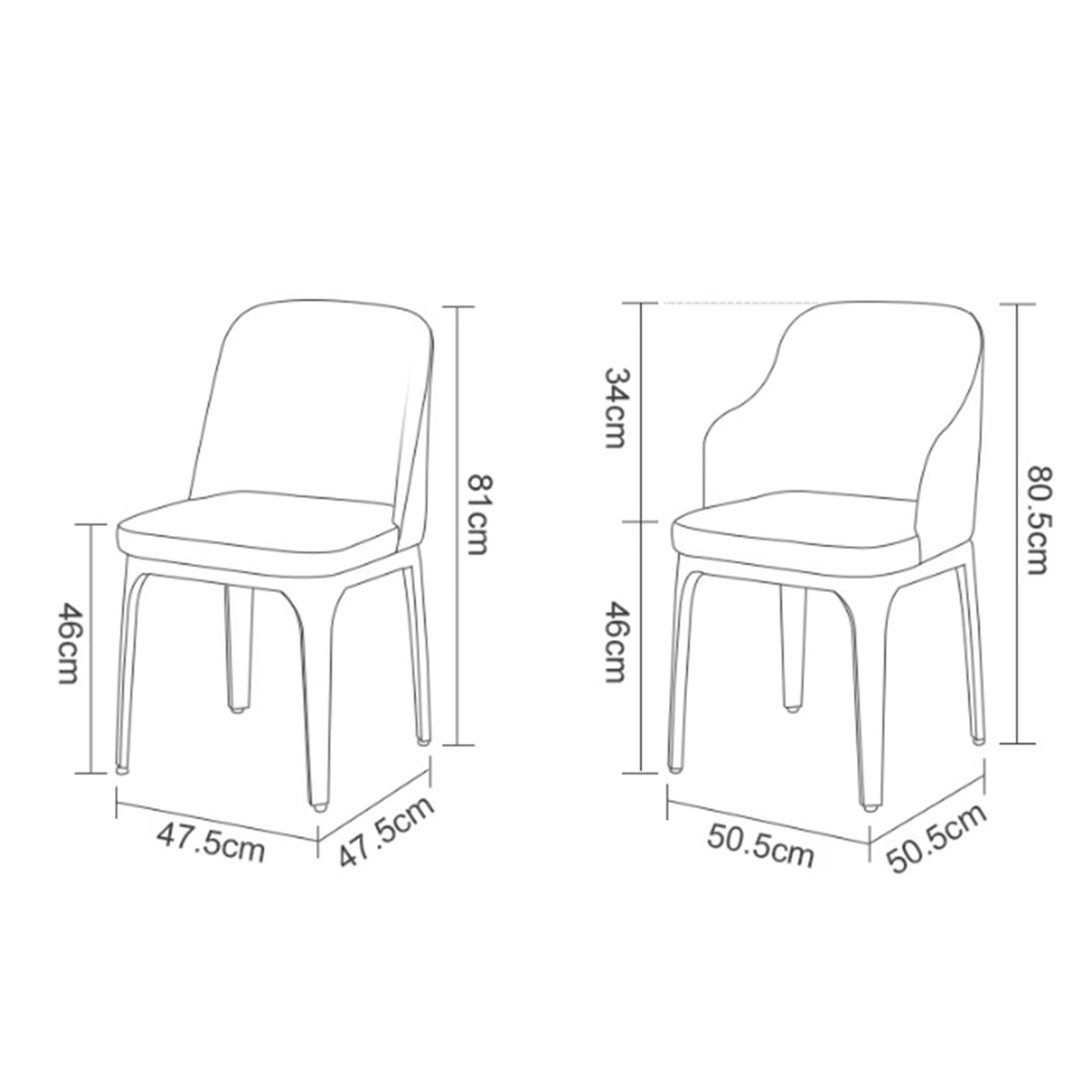 MAS-2942 Masdio Leather Dining Chair