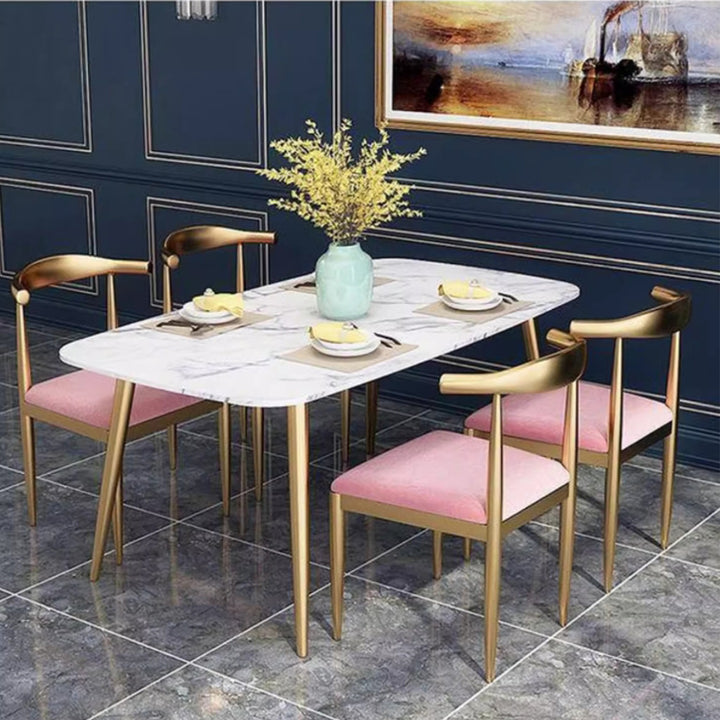 MAS-2945 Masdio Chrome Gold Dining Chairs