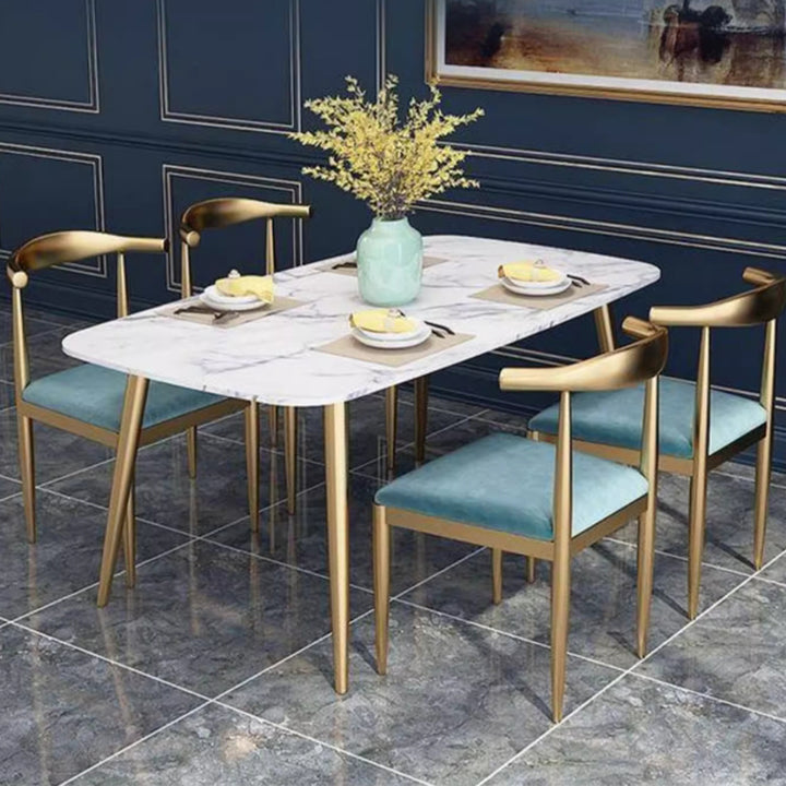 MAS-2945 Masdio Chrome Gold Dining Chairs