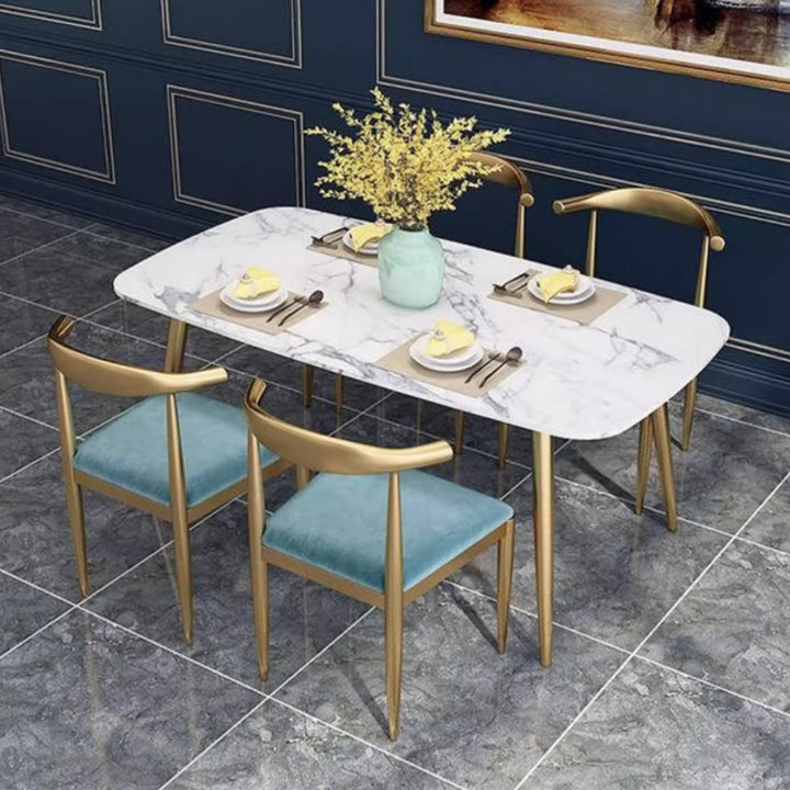 MAS-2945 Masdio Chrome Gold Dining Chairs
