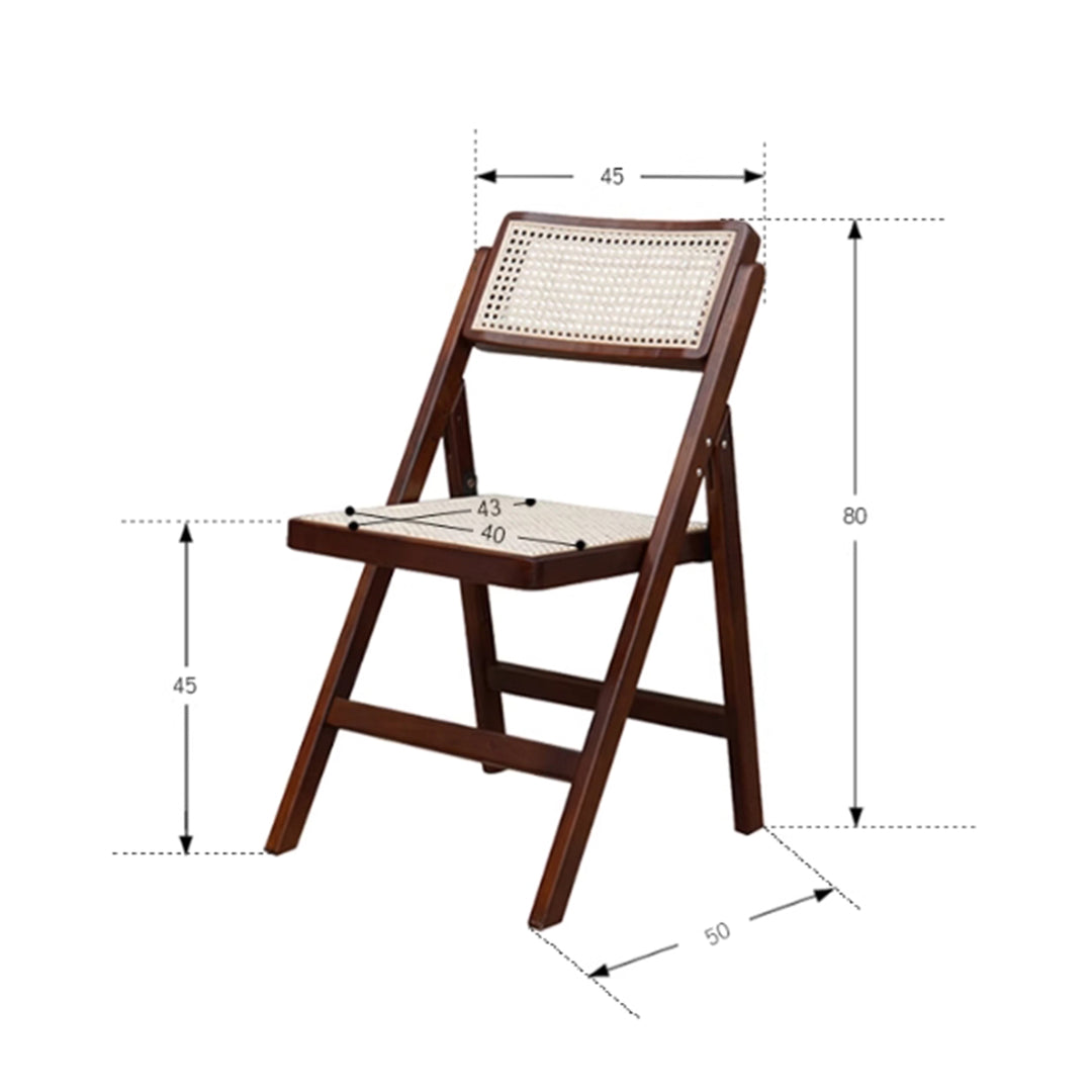 MAS-2959 Masdio Vintage Rattan Dining Chair