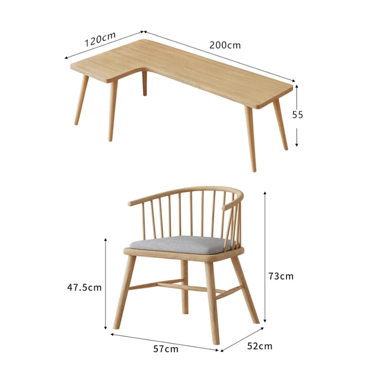 MAS-2963 Masdio Solid Wood Study Table