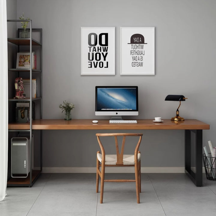 MAS-2968 Masdio Rustic Solid Wood Study Table