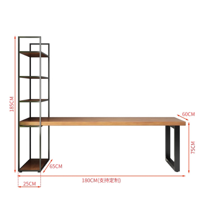 MAS-2968 Masdio Rustic Solid Wood Study Table