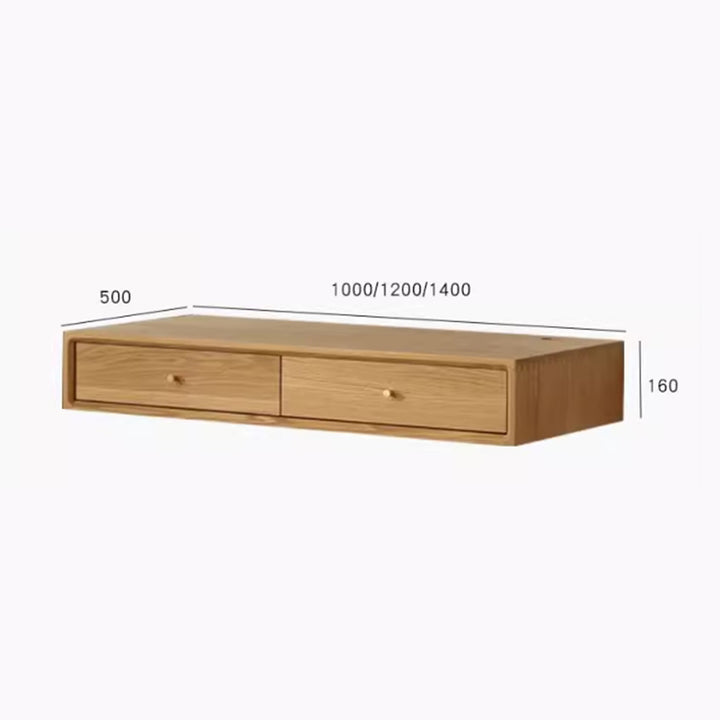 MAS-2975 Masdio Modern Solid Wood Floating Study Table