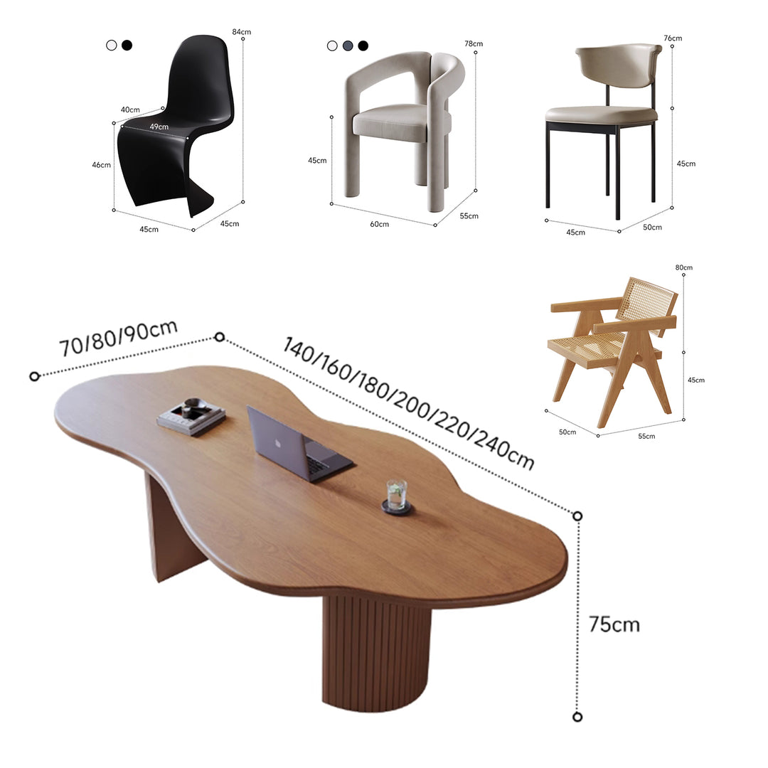 MAS-2977 Masdio Modern Solid Wood Study Table