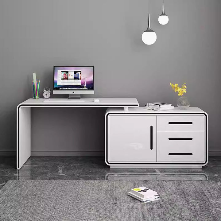MAS-2986 Masdio Modern Study Table & Shelf