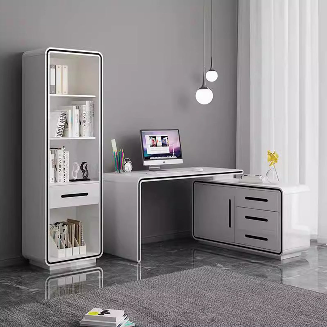 MAS-2986 Masdio Modern Study Table & Shelf