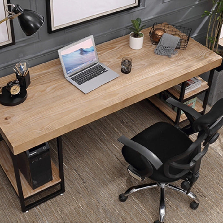 MAS-2997 Masdio Modern Industrial Solid Wood Office Table