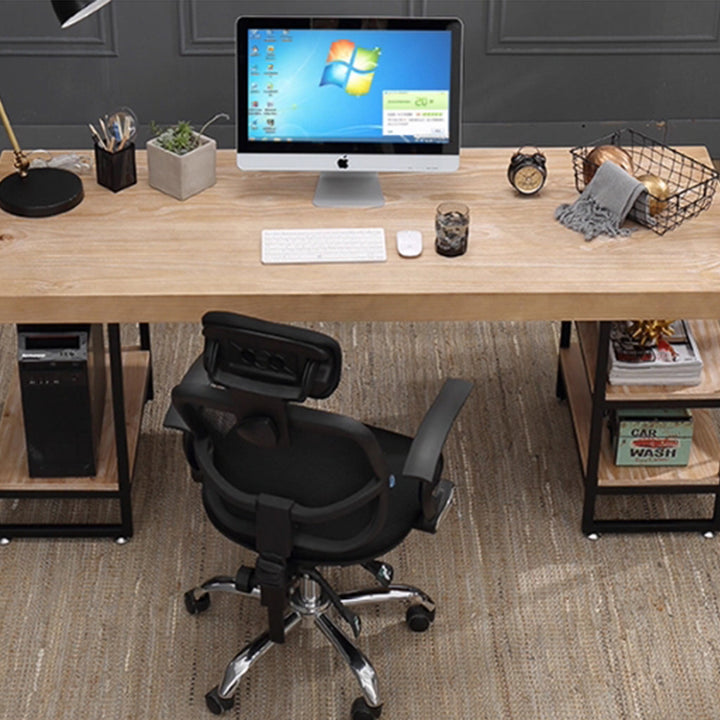 MAS-2997 Masdio Modern Industrial Solid Wood Office Table