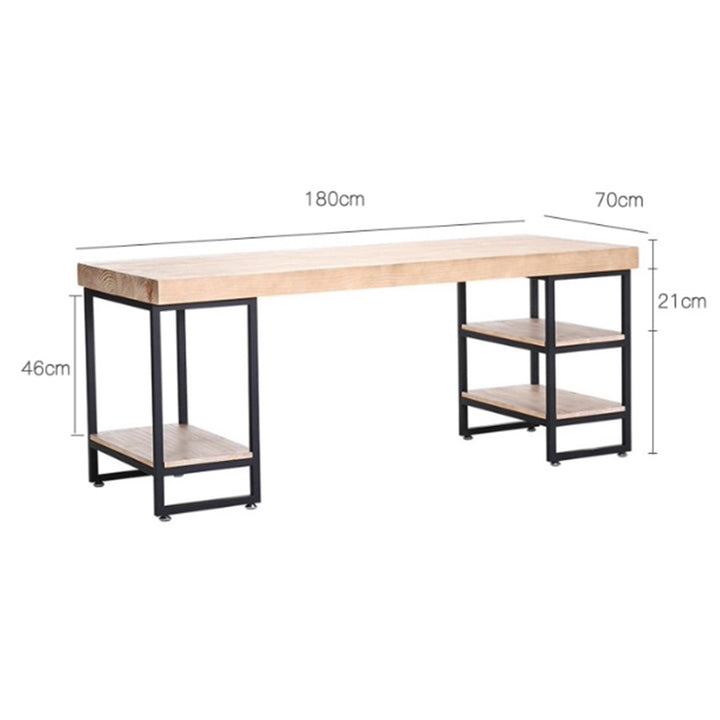 MAS-2997 Masdio Modern Industrial Solid Wood Office Table