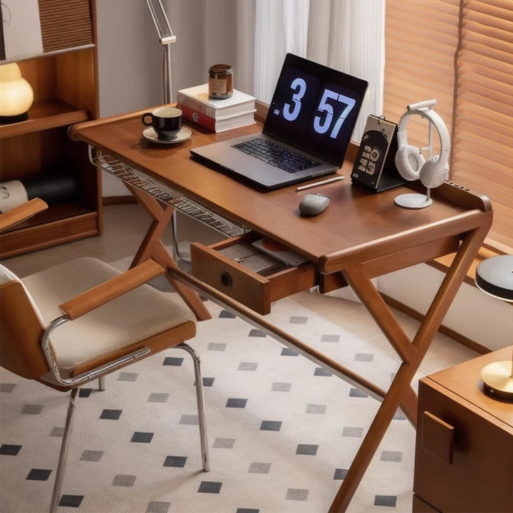 MAS-3012 Masdio Rustic Solid Wood Study Table