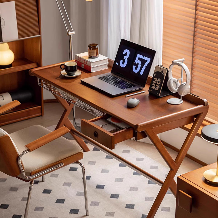 MAS-3012 Masdio Rustic Solid Wood Study Table