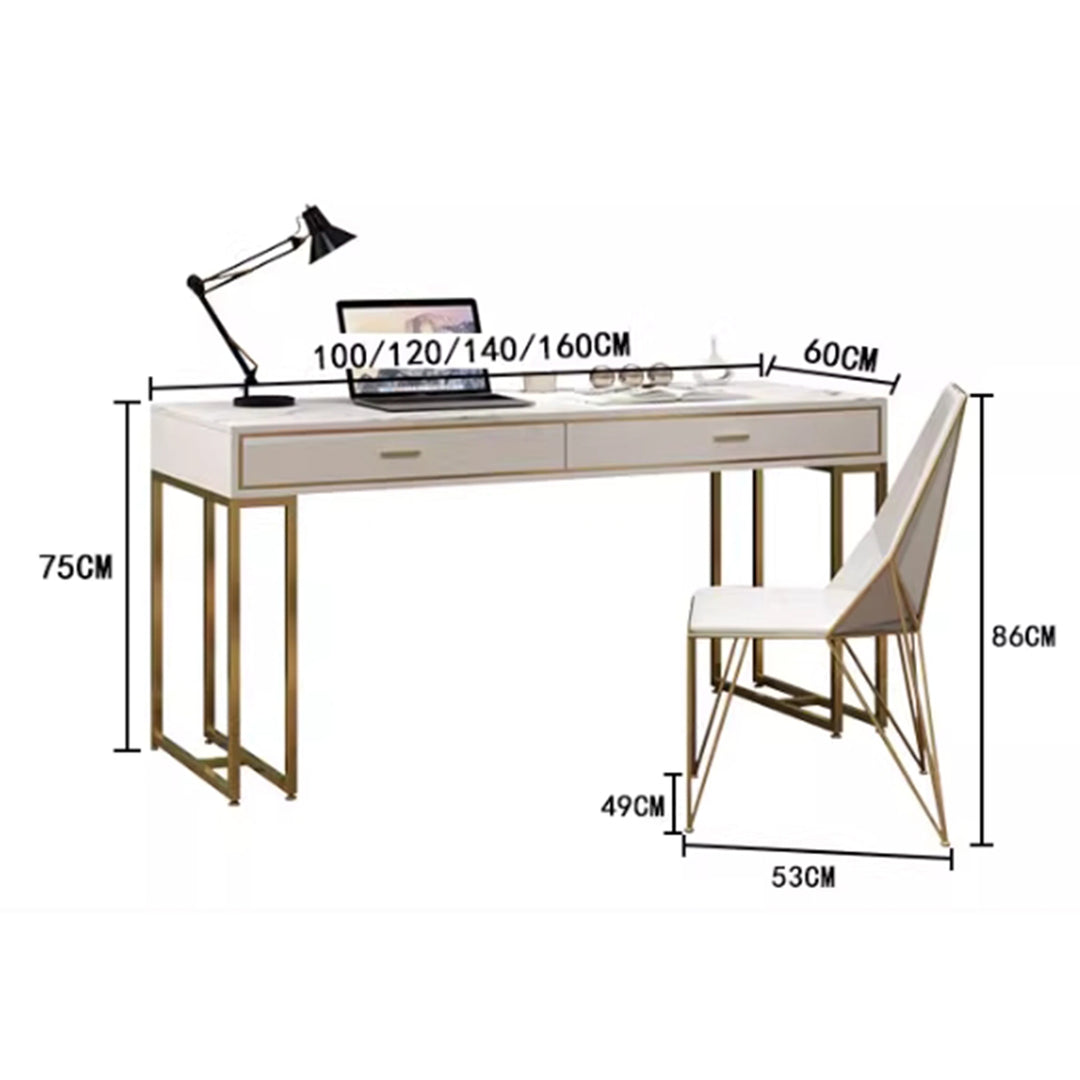 MAS-3020 Masdio Modern Marble Study Table