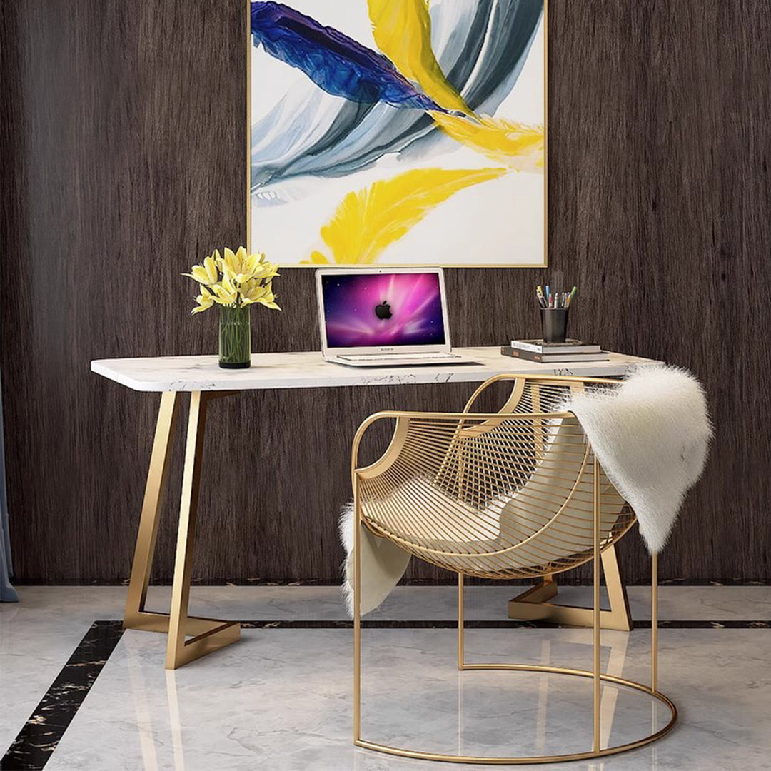 MAS-3040 Masdio Contemporary Marble Study Table