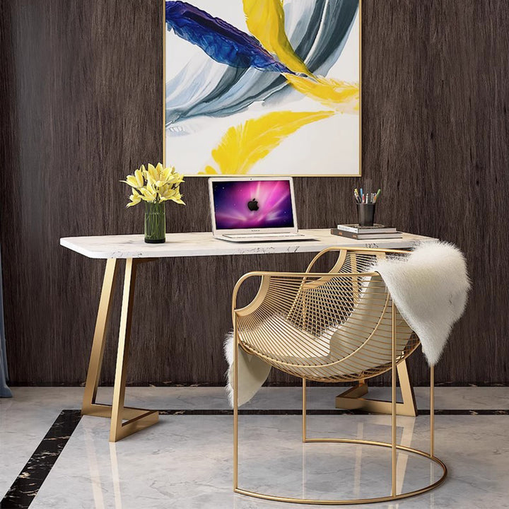 MAS-3040 Masdio Contemporary Marble Study Table