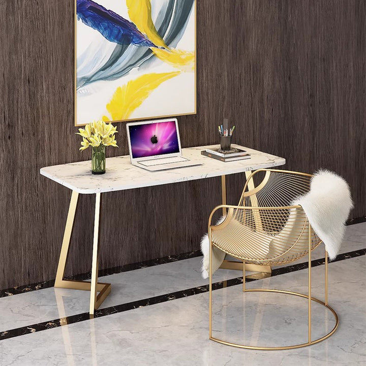 MAS-3040 Masdio Contemporary Marble Study Table
