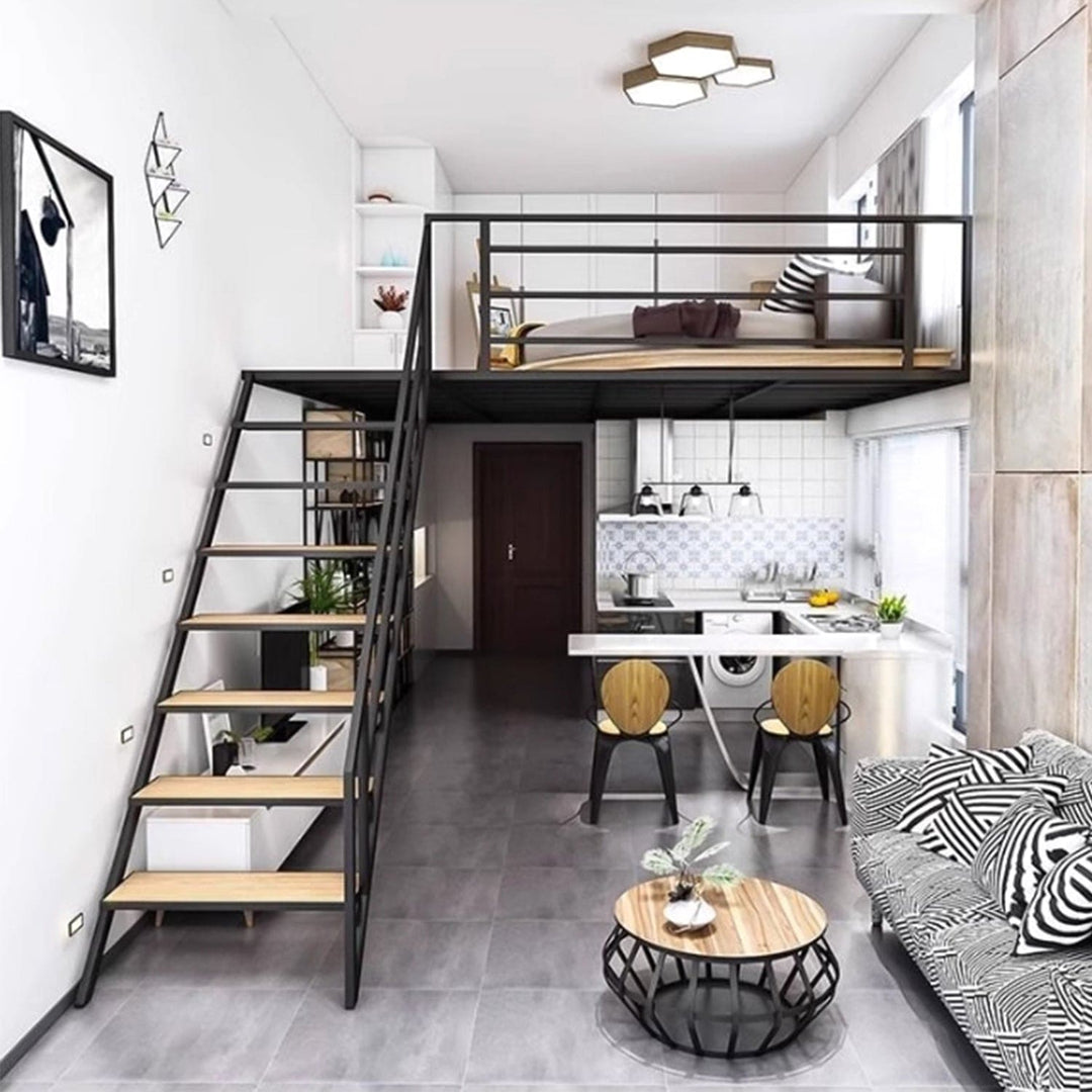 MAS-3059 Masdio Modern Industrial Loft Bed