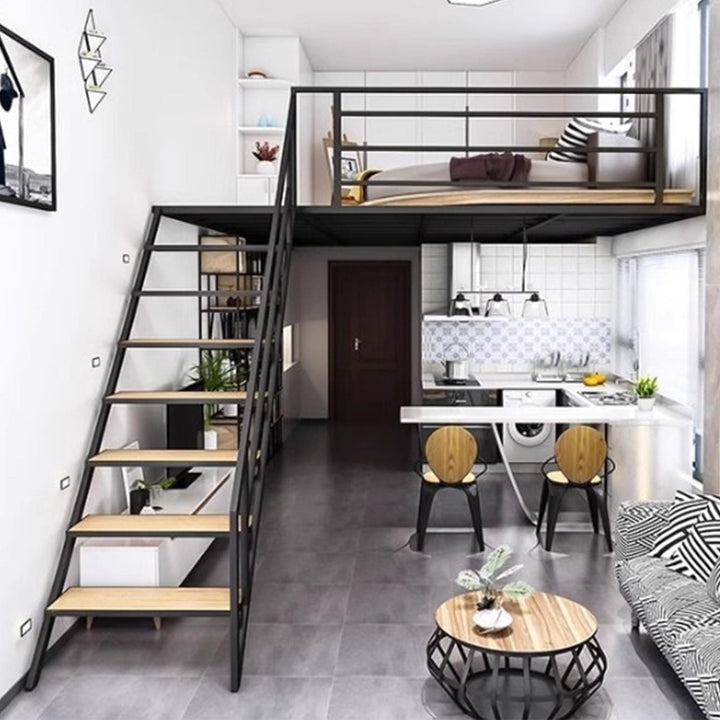 MAS-3059 Masdio Modern Industrial Loft Bed