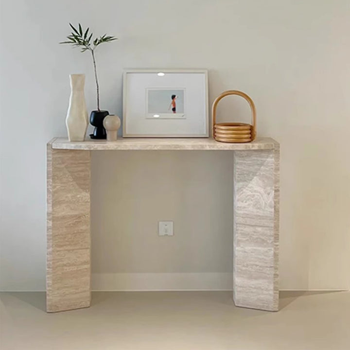 MAS-3068 Masdio Modern Travertine Console Table