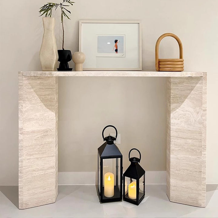 MAS-3068 Masdio Modern Travertine Console Table