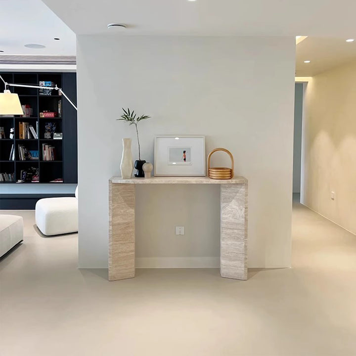 MAS-3068 Masdio Modern Travertine Console Table