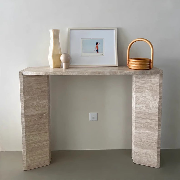 MAS-3068 Masdio Modern Travertine Console Table