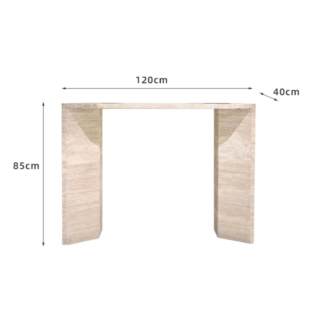 MAS-3068 Masdio Modern Travertine Console Table