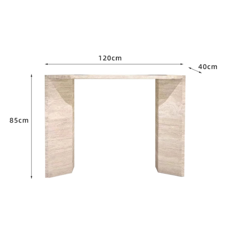 MAS-3068 Masdio Modern Travertine Console Table