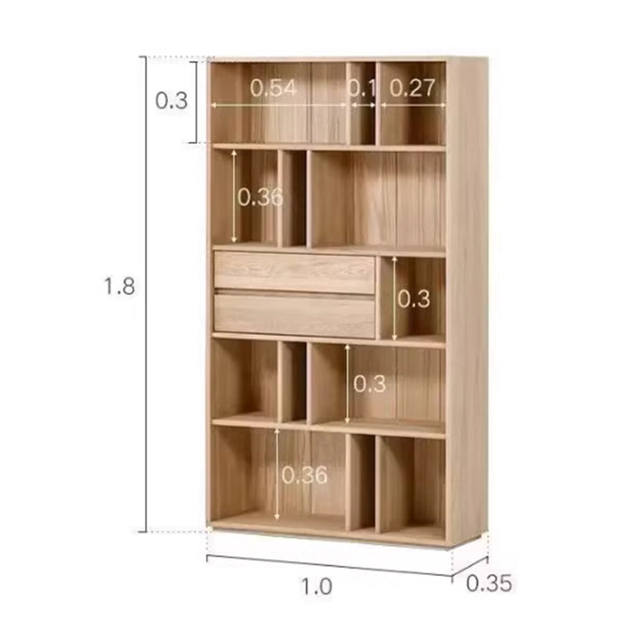 MAS-3072 Masdio Modern Solid Wood Bookshelf