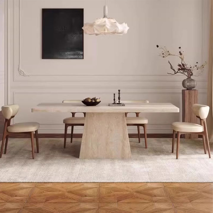 MAS-3091 Masdio Modern Travertine Dining Table