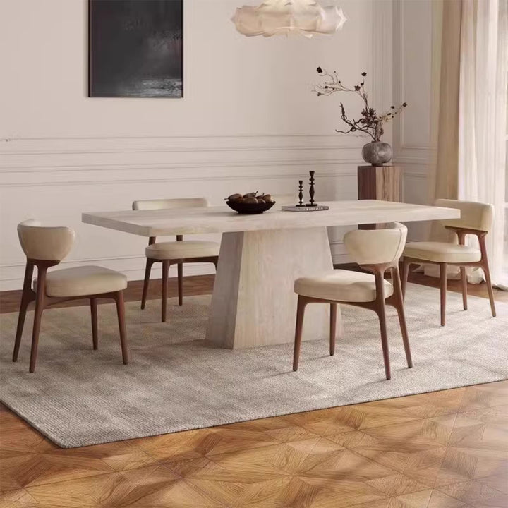 MAS-3091 Masdio Modern Travertine Dining Table