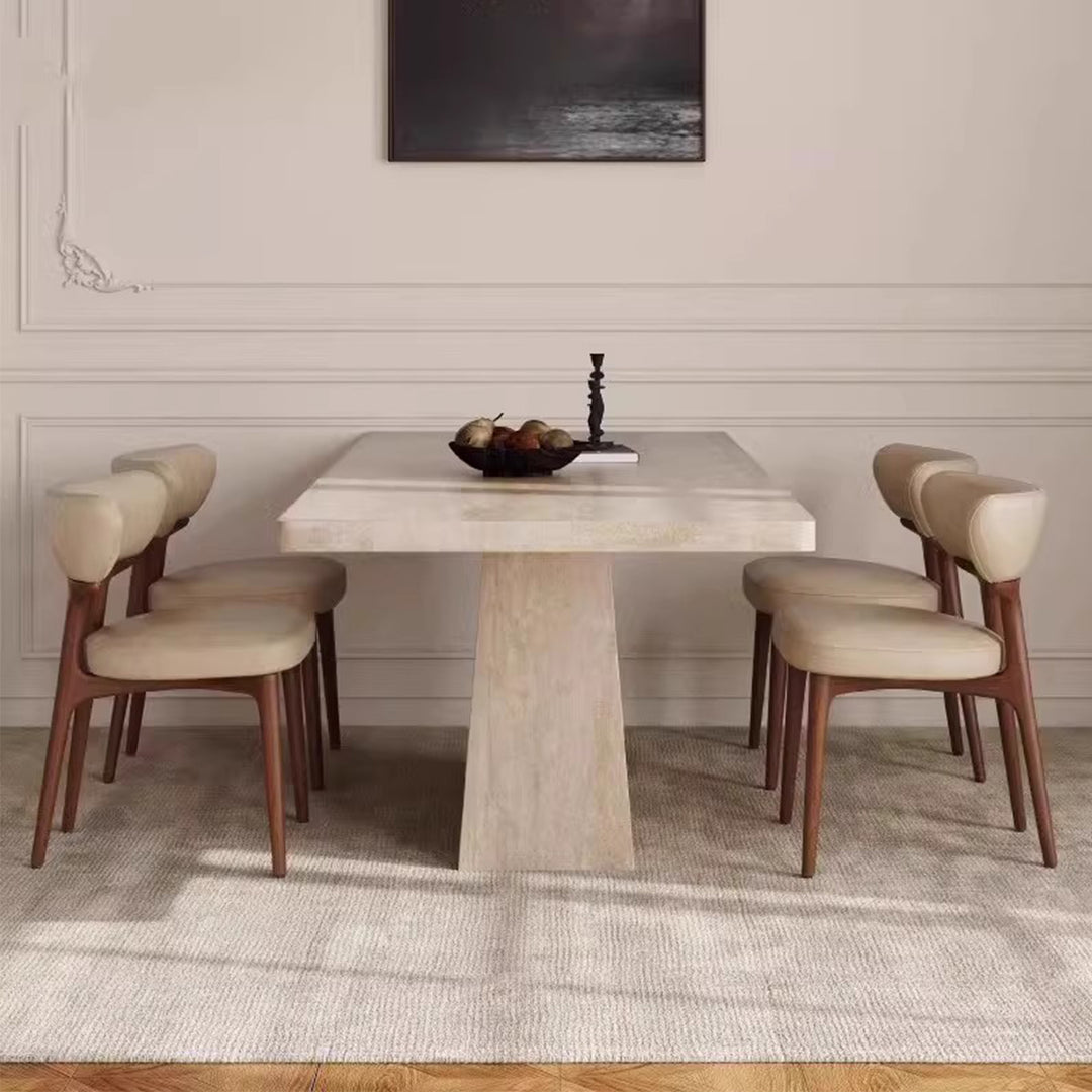 MAS-3091 Masdio Modern Travertine Dining Table