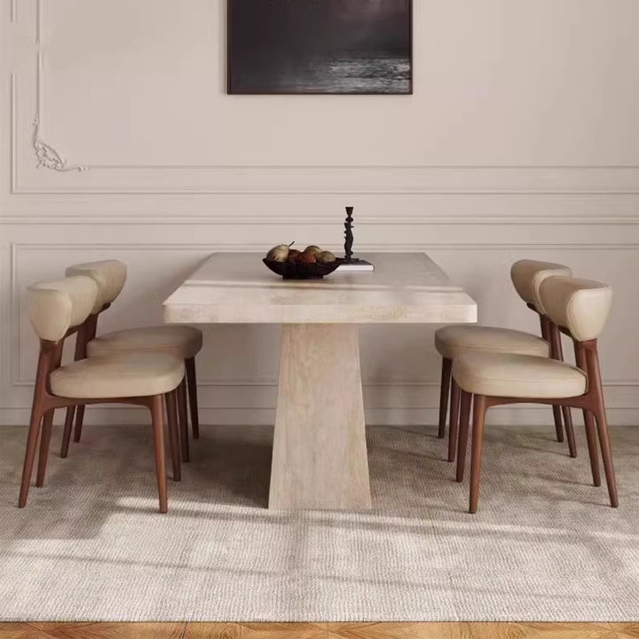 MAS-3091 Masdio Modern Travertine Dining Table