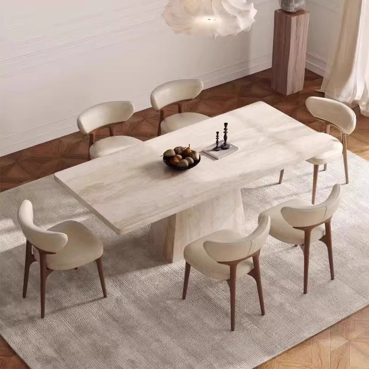 MAS-3091 Masdio Modern Travertine Dining Table