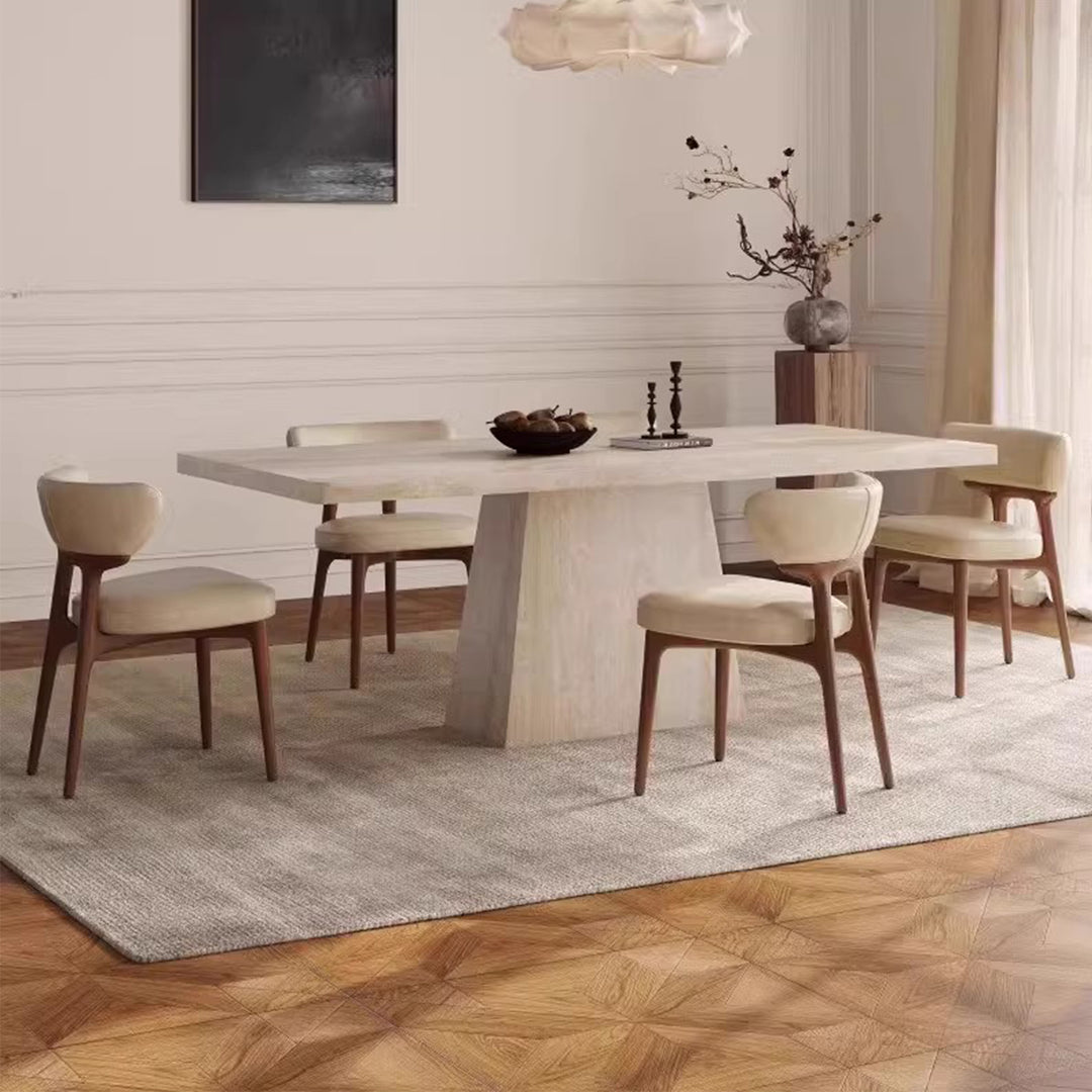 MAS-3091 Masdio Modern Travertine Dining Table