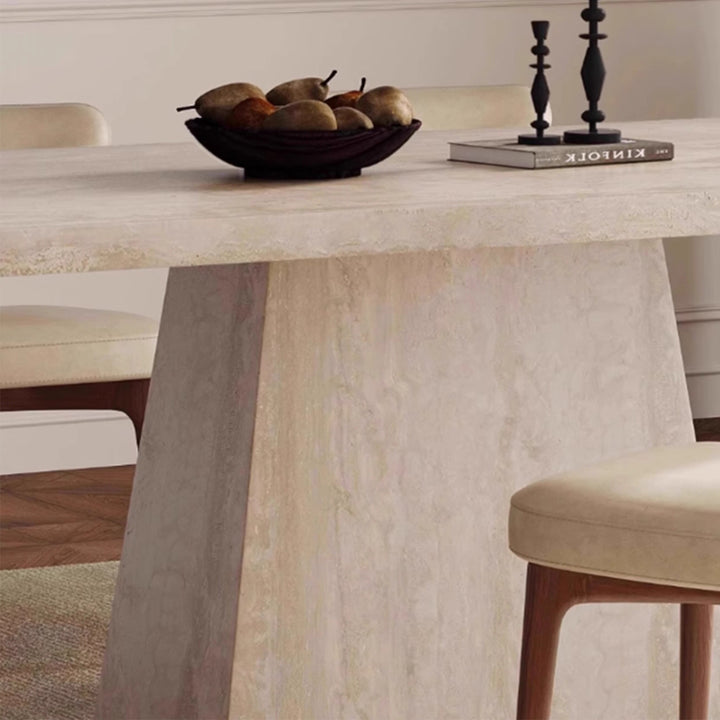 MAS-3091 Masdio Modern Travertine Dining Table