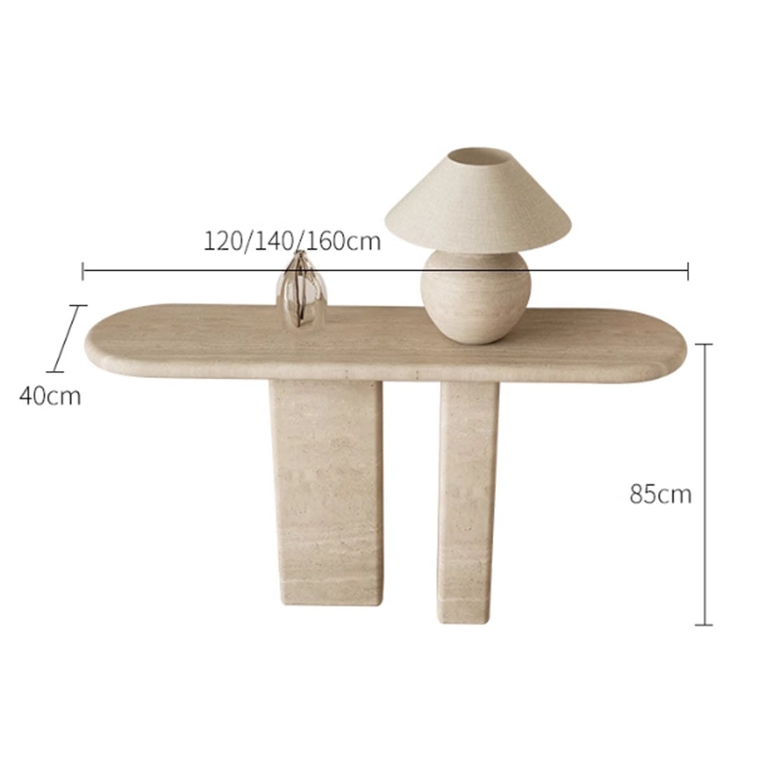MAS-3092 Masdio Wabi Sabi Travertine Console Table