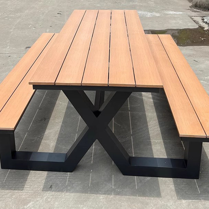 MAS-3098 Masdio Modern Solid Wood Outdoor Table & Bench