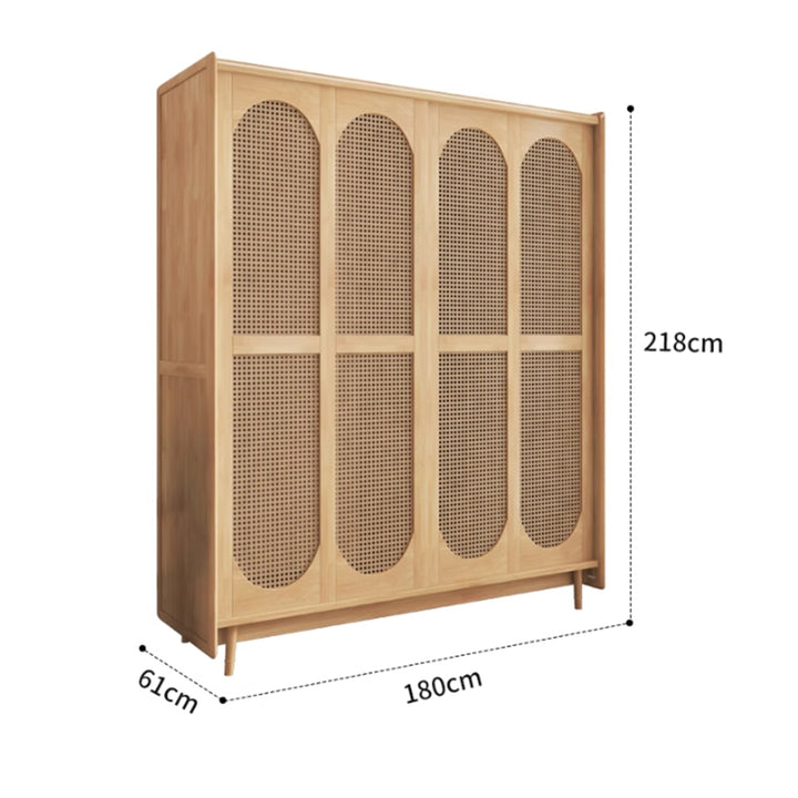 MAS-3101 Masido Japandi Solid Wood Wardrobe