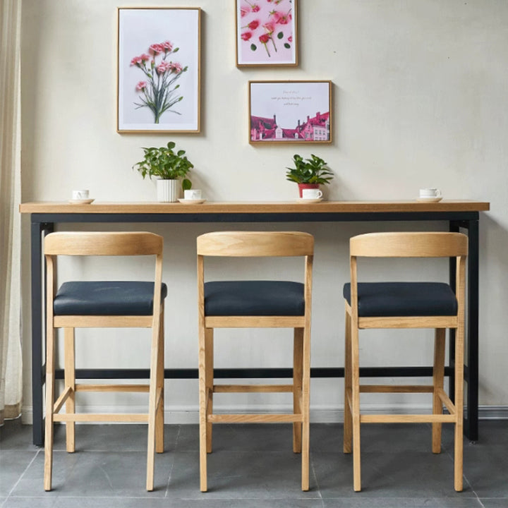 MAS-3113 Masdio Japandi Solid Wood Bar Table