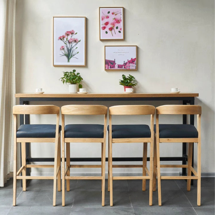 MAS-3113 Masdio Japandi Solid Wood Bar Table